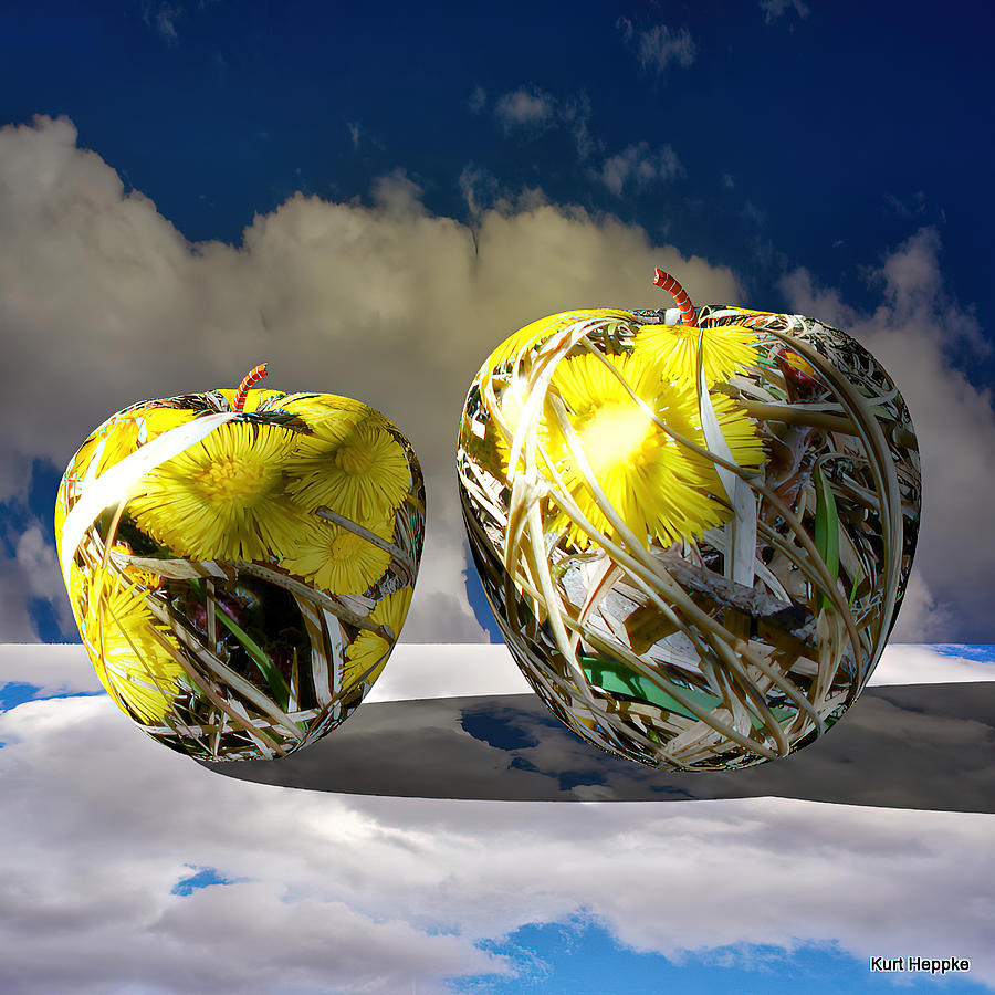 Apple Fruit Art Picture Gigant II Digital Art by Kurt Heppke