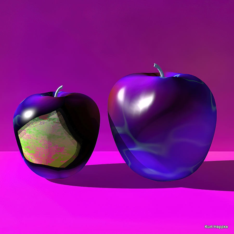 Apple Fruit Art Picture Gigant III Digital Art by Kurt Heppke