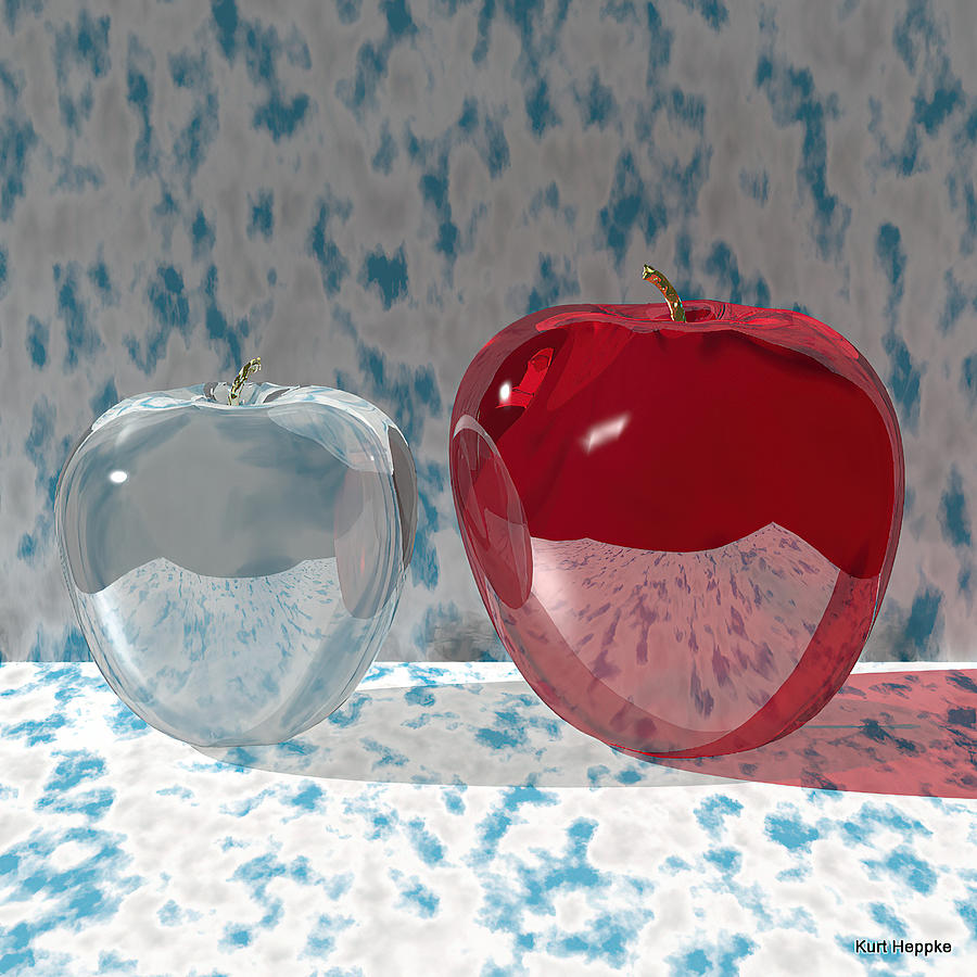 Apple Fruit Art Picture Gigant VI Digital Art by Kurt Heppke