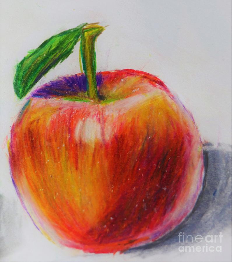 Apple Painting by Lucas Sanchez Fine Art America