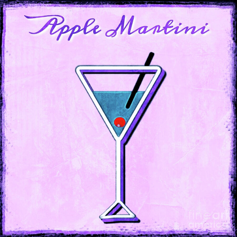Apple Martini Abstract Digital Art