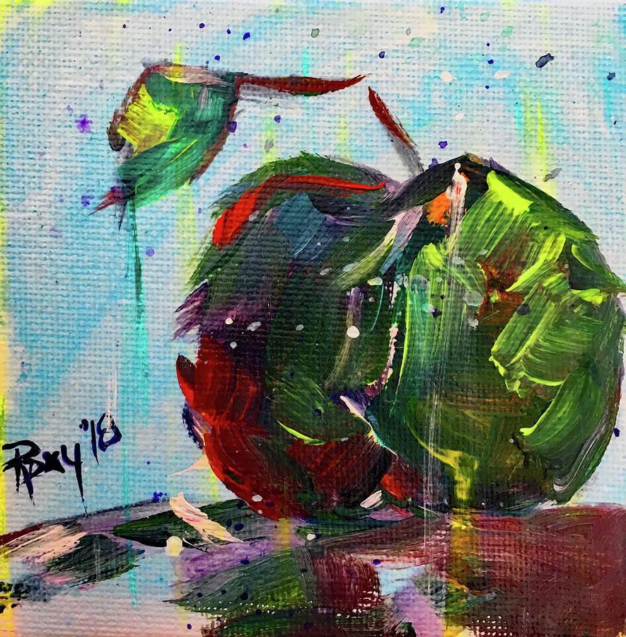 Apple Martini Coming Up Painting by Roxy Rich