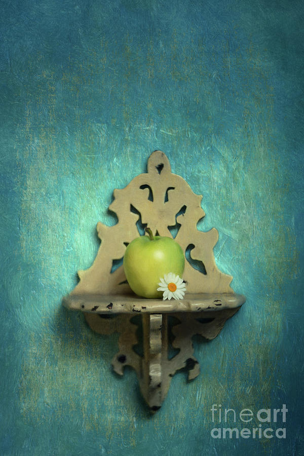 Apple on a shelf Photograph by Priska Wettstein