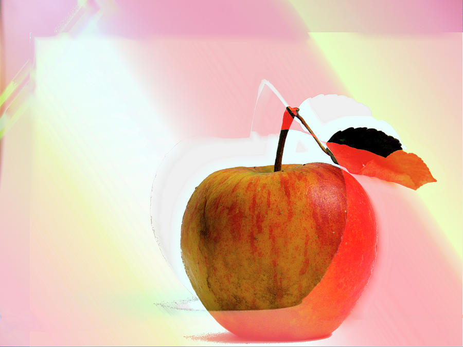 Apple Photograph - Apple peel by Luc Van de Steeg