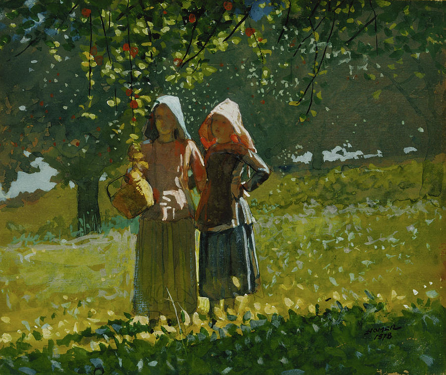 Apple Picking by Winslow Homer 1878 Painting by Movie Poster Prints