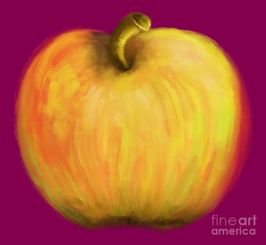 Apple Red,green And Yellow Digital Art