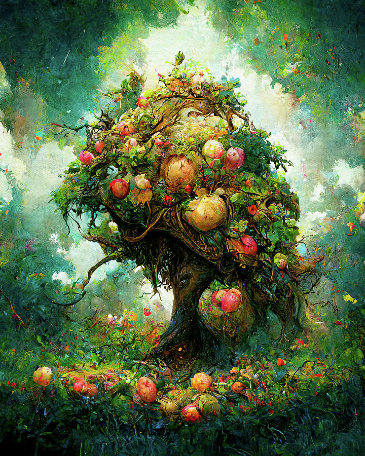 Apple Tree Painting by Bob Orsillo