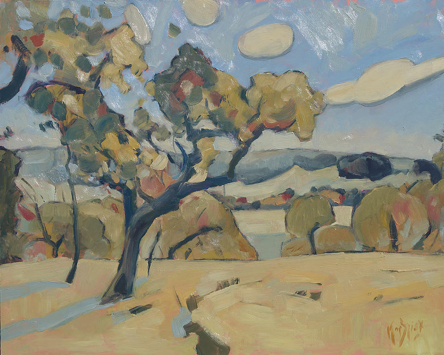 Apple tree in Heuvelland Painting by Nop Briex