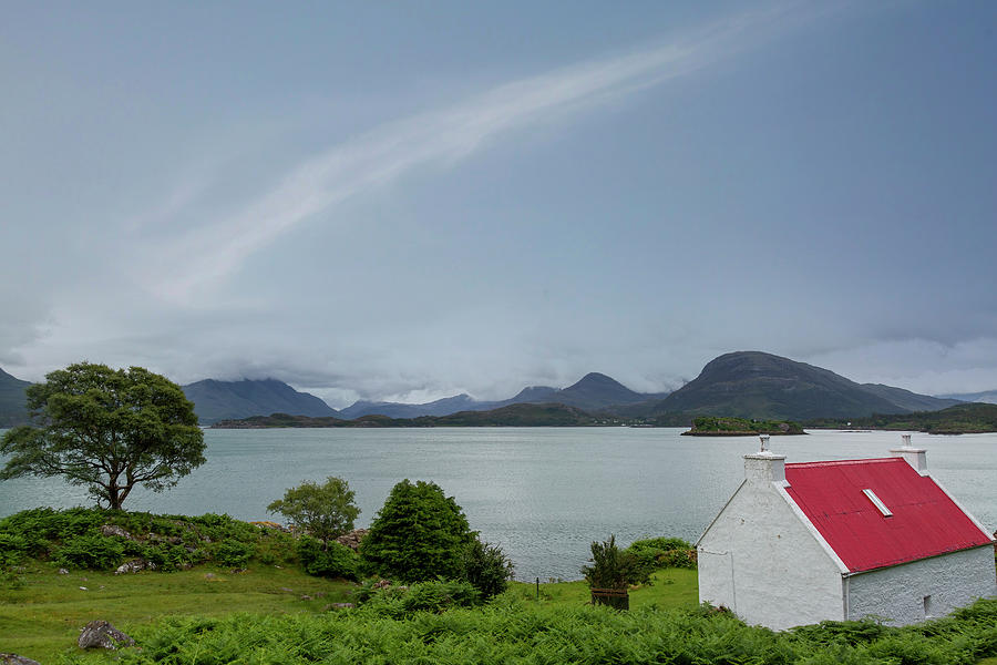 Applecross Red Roofed Cottage Photograph