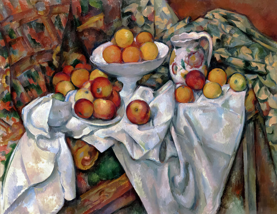 Apples And Oranges By Paul Cezanne Painting
