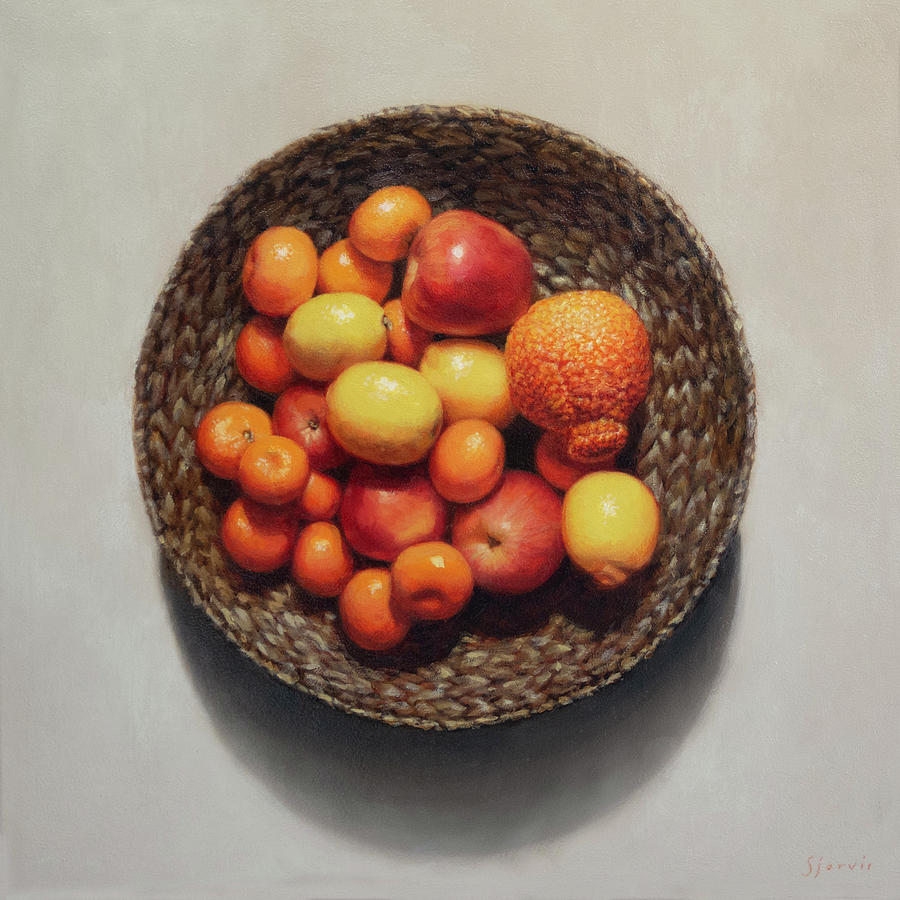 Still Life Painting - Apples and Oranges by Susan N Jarvis