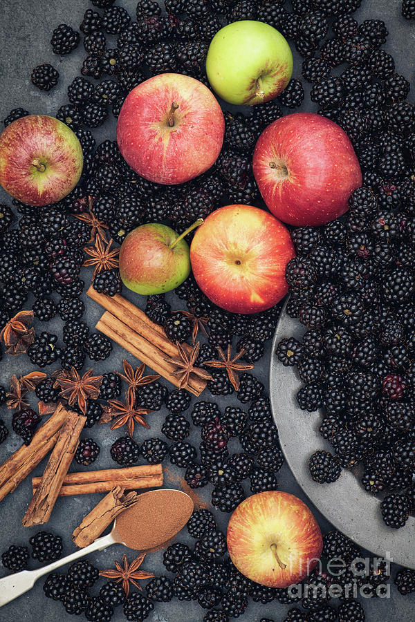 Apples Blackberries and Spice Photograph by Tim Gainey