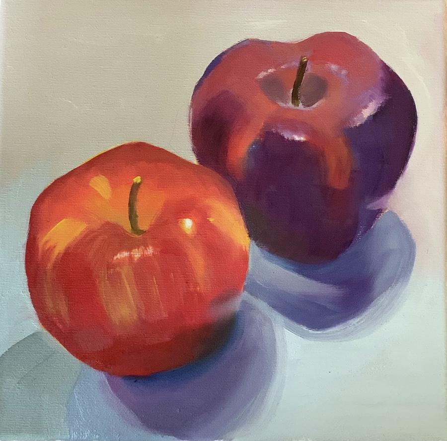 Apple Painting - Apples by Leslie Genser