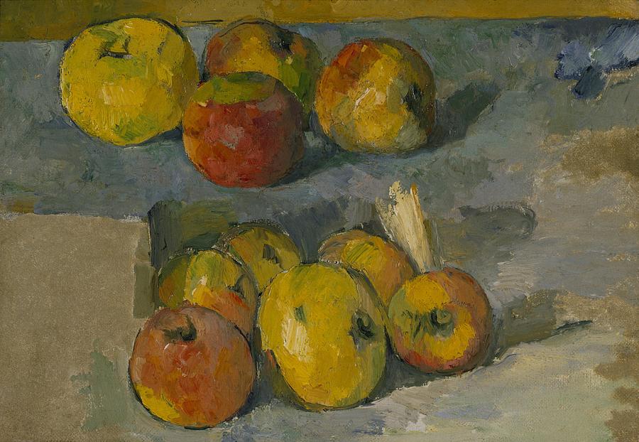 Apples #1 Painting by Paul Cezanne