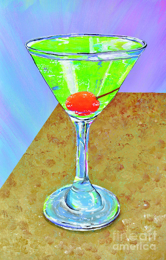 Appletini Painting by Mary Scott