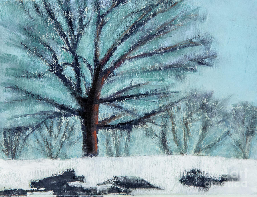 Appleton Trees in Winter Painting by Susan Cole Kelly Impressions