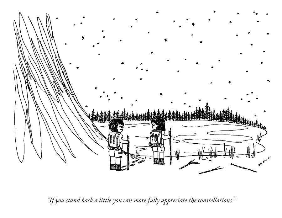Appreciate The Constellations Drawing by Justin Sheen