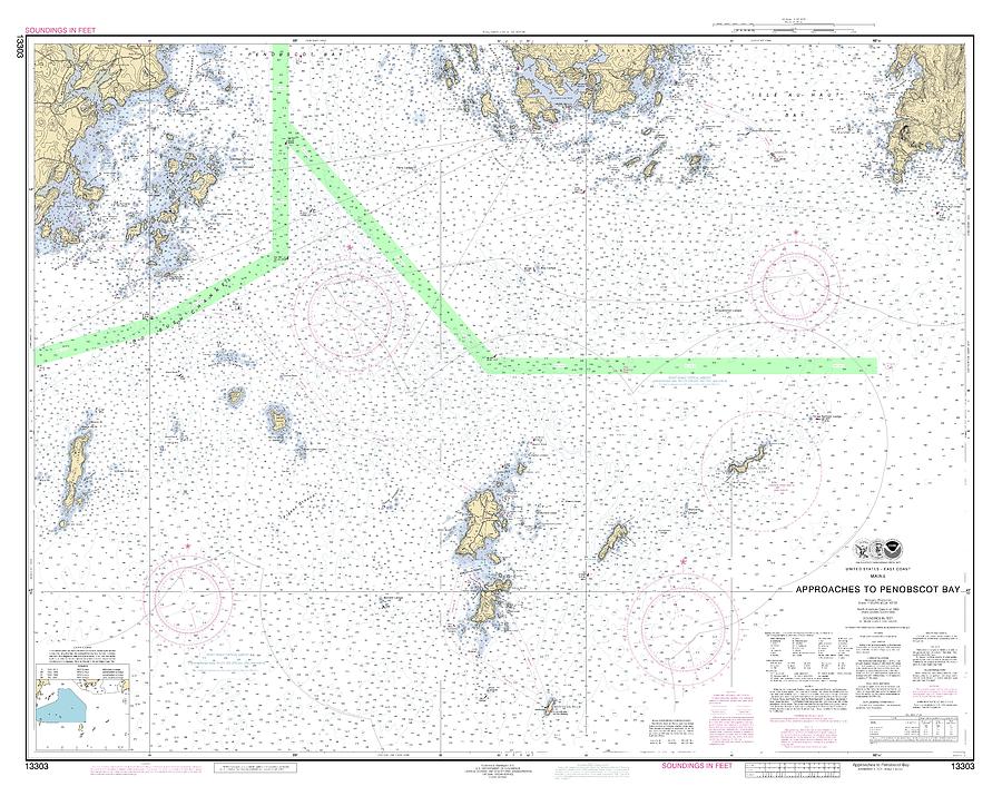 Penobscot Bay Nautical Chart