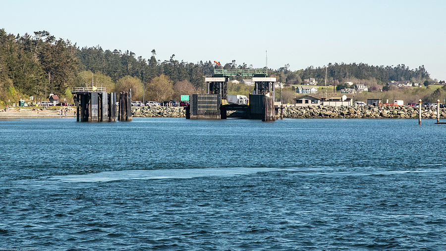 Approaching Ferry Dock at Fort Casey Photograph by Tom Cochran