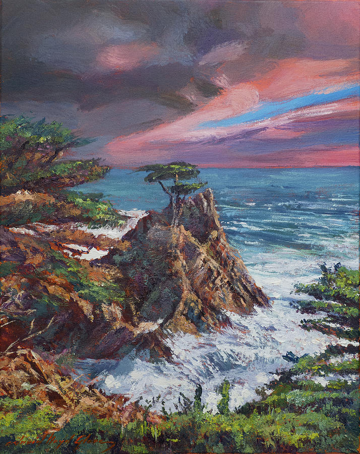  Approaching Storm At Lone Pine Painting by David Lloyd Glover