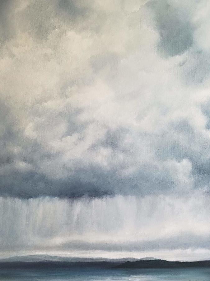 Approaching Storm Painting by Caroline Philp