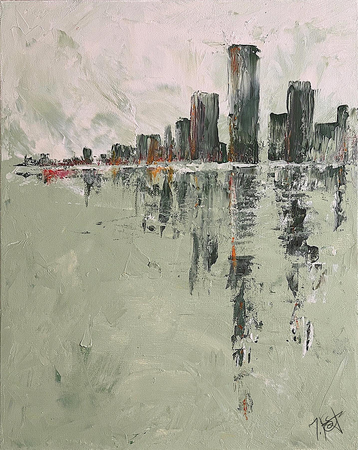 Approaching Painting by Tes Scholtz Approaching Painting by Tes Scholtz