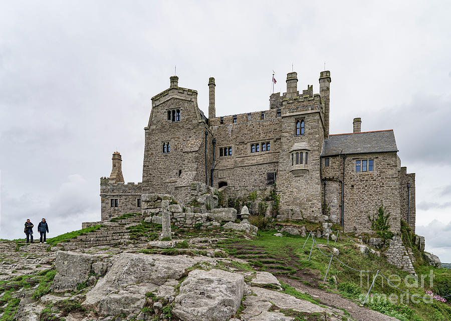Approaching the Castle St Michaels Mount Cornwall England Photograph by Wayne Moran