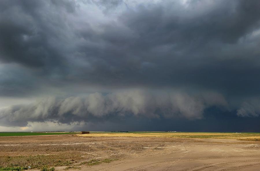 Approaching Tornado Warned Storm in Kansas  Photograph by Ally White