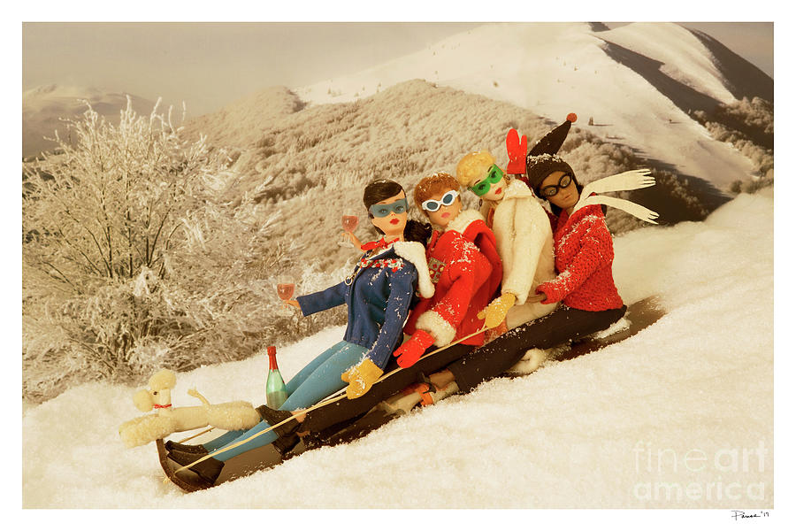 Apre Ski The Girls Digital Art by David Parise
