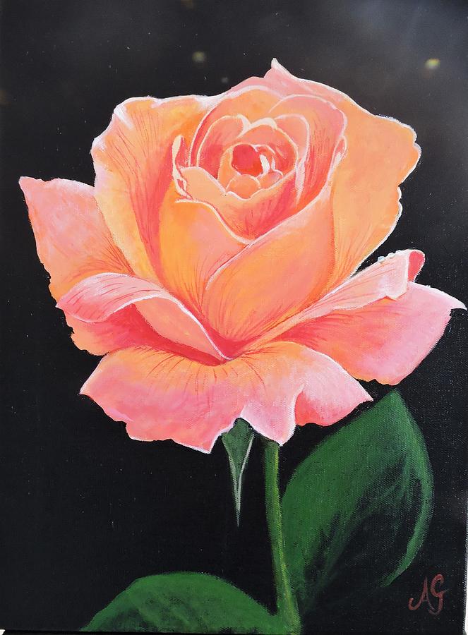 Apricot Nectar Painting by Anne Gardner
