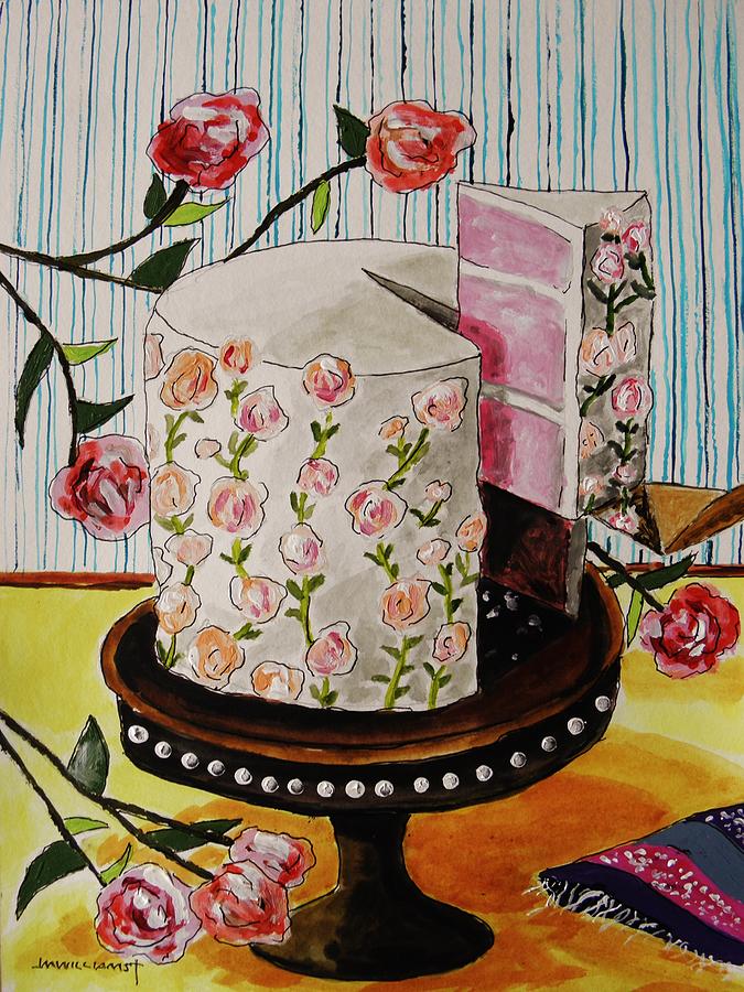 April Cake Painting by John Williams