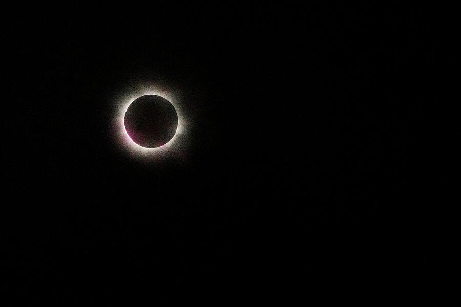 April Eclipse In Totality Seen From Austin Digital Art By Briana 