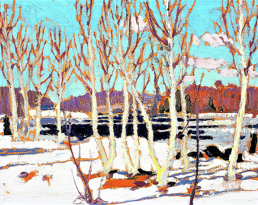 Nature Painting - April in Algonquin Park - Digital Remastered Edition by Tom Thomson