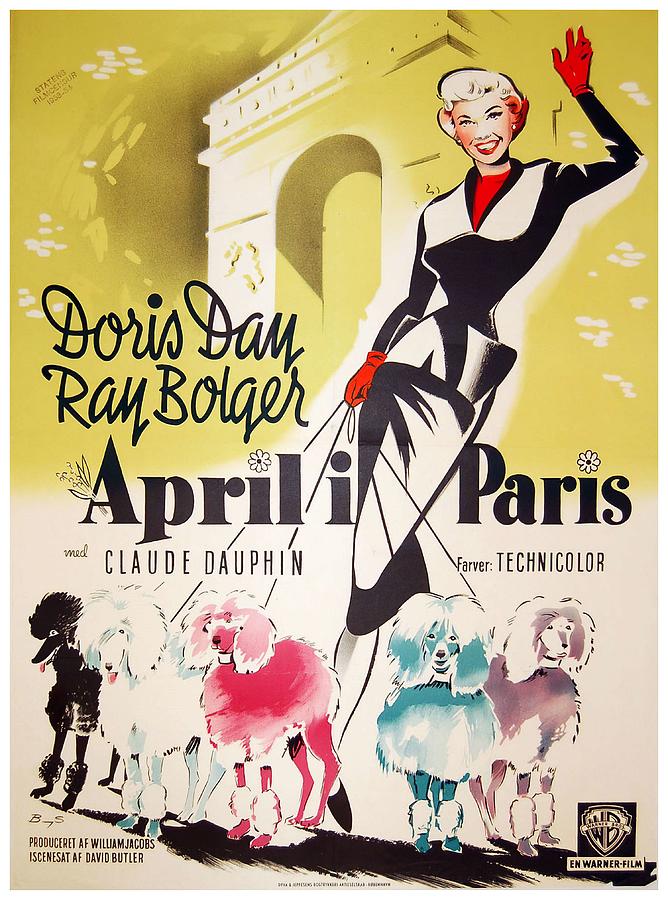 April in Paris, 1952 - art by Benny Stilling Mixed Media by Movie World Posters