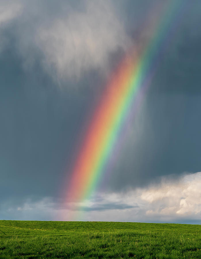 April Rainbow Photograph by Alan L Graham