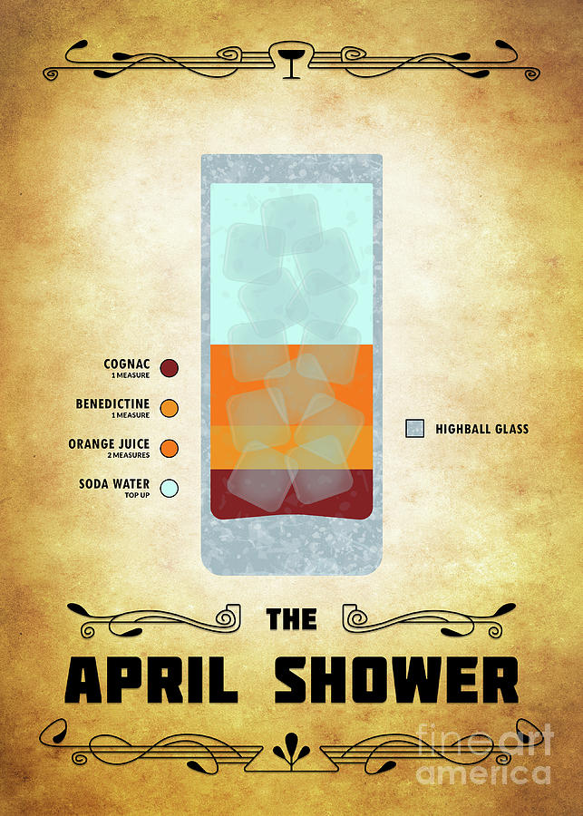April Shower Cocktail - Classic Digital Art by Bo Kev