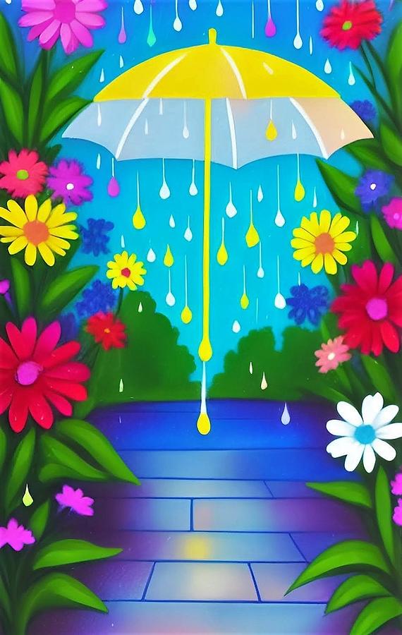April Showers Bring May Flowers Digital Art by Denise F Fulmer