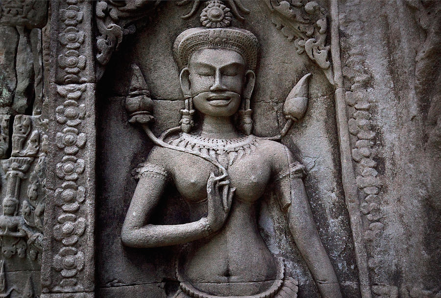 Apsara Relief at Angkor Wat Photograph by Alfie Ianni
