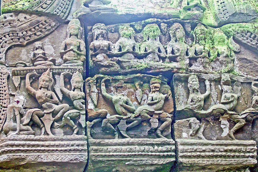 Apsaras in Ta Prohm in Angkor Wat Archeological Park, Cambodia  Photograph by Ruth Hager