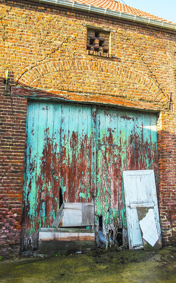Aqua Doors Photograph by Deborah Smolinske