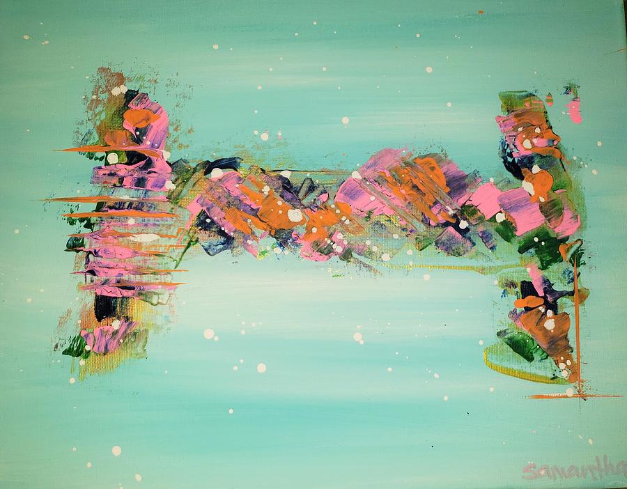 Aqua Dreams Painting by Samantha Latterner
