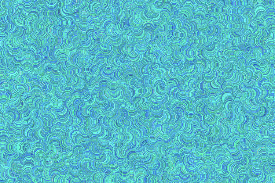 Aqua Worm Digital Art
