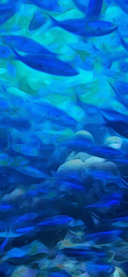 Aquamarine Painting by Piper Art Design