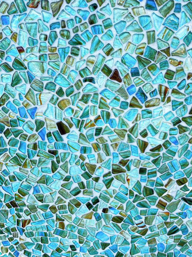 Aquamarine Mosaic Abstract Photograph By Patti Deters - Fine Art America