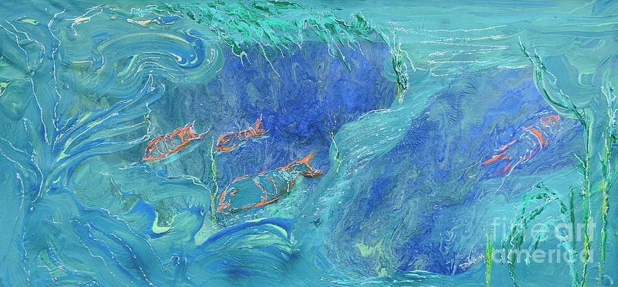 Aquarium Painting by Duygu Kivanc