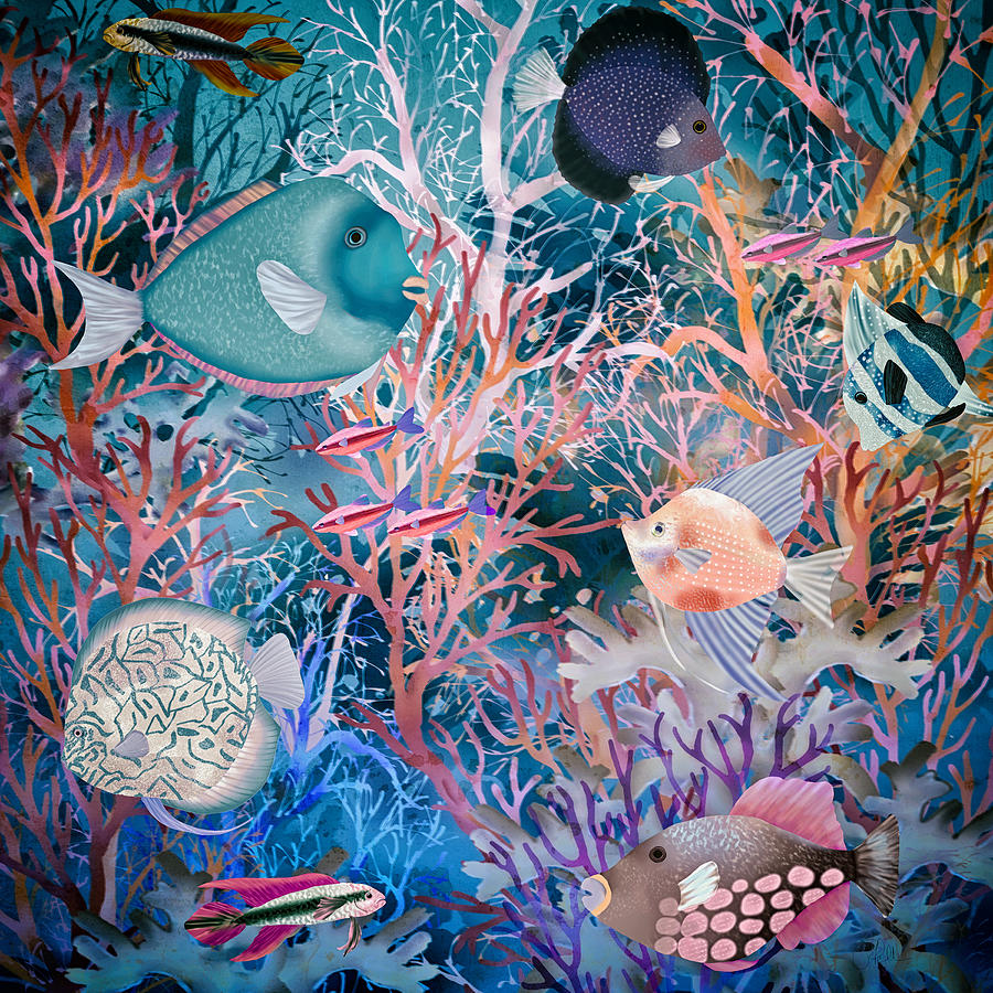 Aquarium Digital Art by Sand And Chi