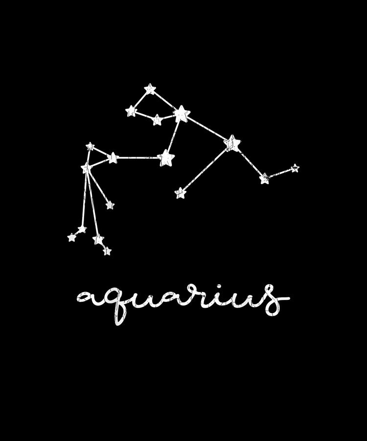Aquarius Astrology Apparel Men Women Funny Zodiac Sign Gift Drawing by ...