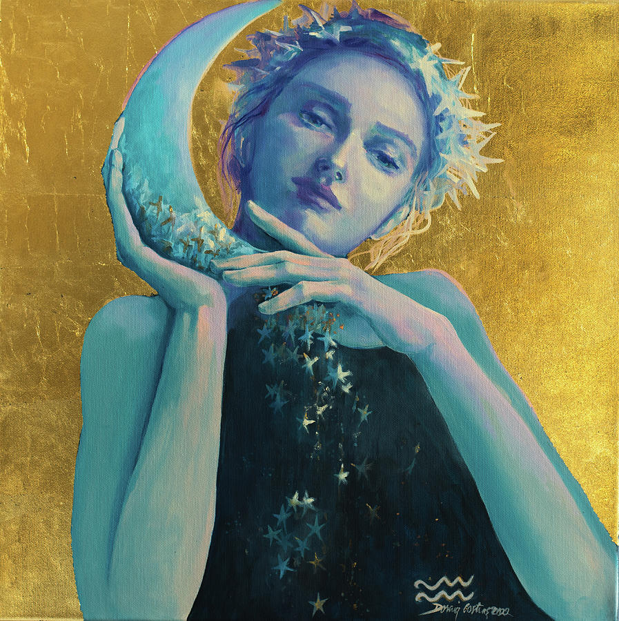 Aquarius Painting - Aquarius by Dorina Costras