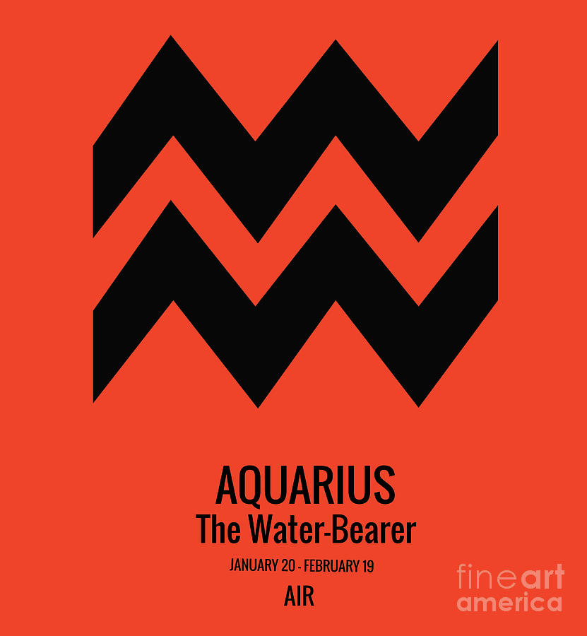 Magic Painting - Aquarius zodiac sign  by Kartick Dutta