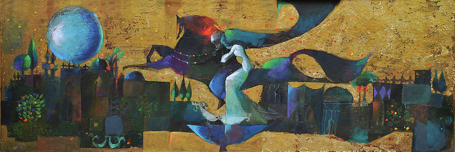 Arab Legend Painting by Elhamy Naguib